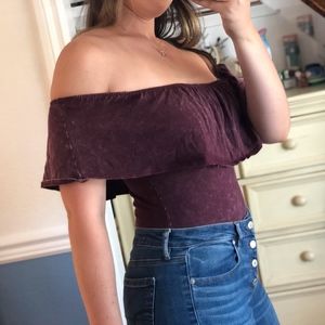 Forever 21 Off-the-Shoulder Leotard
